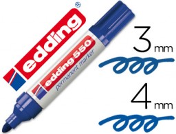 Rotulador edding 550 punta redonda tinta azul